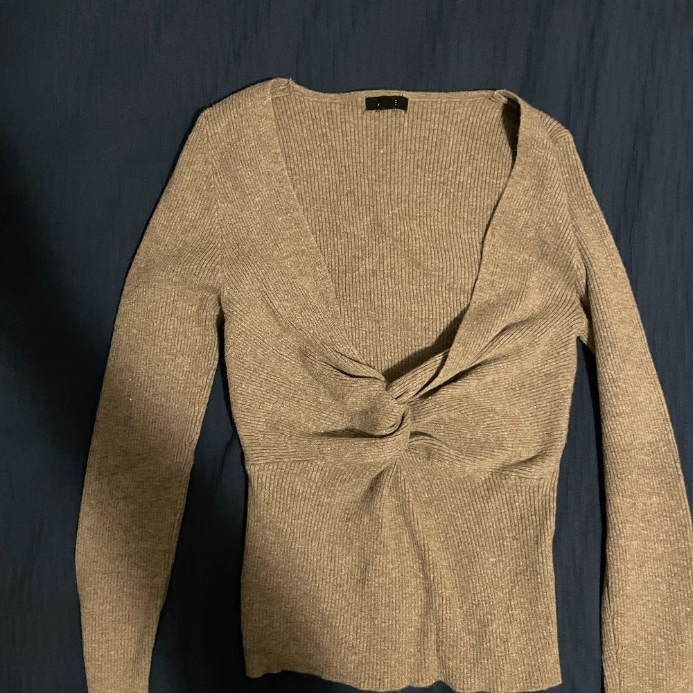 Grey Crop Top Sweater from Ardene